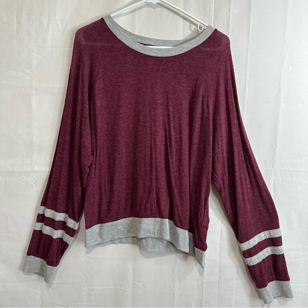 Aeropostale Live Love Dream Women's Thin Semi Sheer Long Sleeve SweatShirt Large